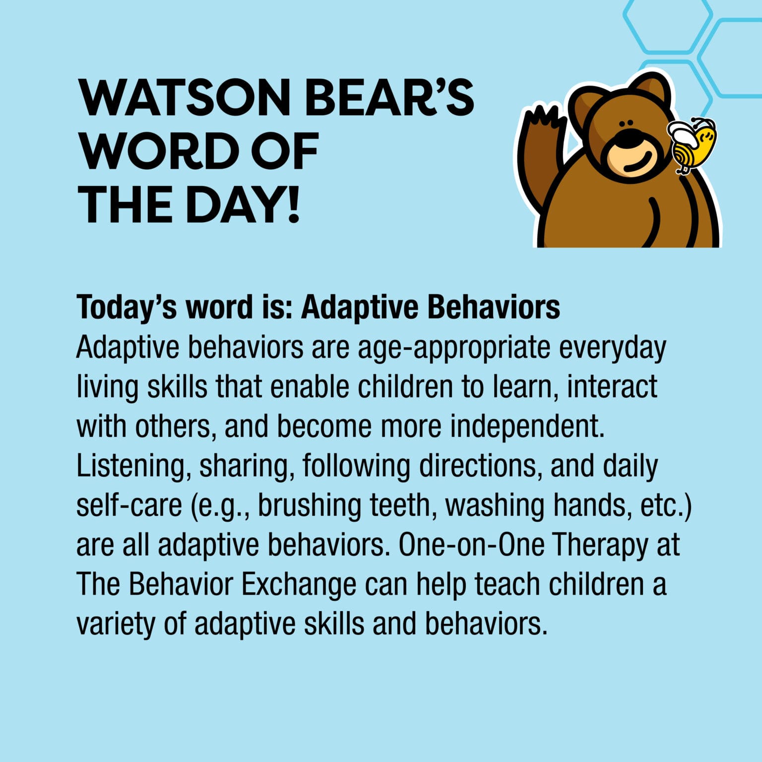 Watson's Word Adaptive Behaviors The Behavior Exchange