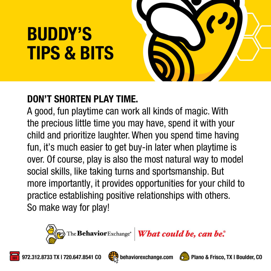 buddy's tips #41: playtime