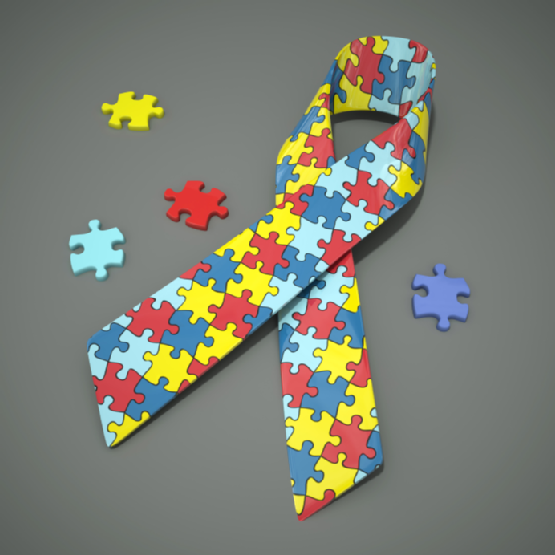 Autism awareness ribbon