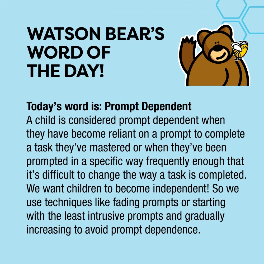 Watson's word prompt dependent